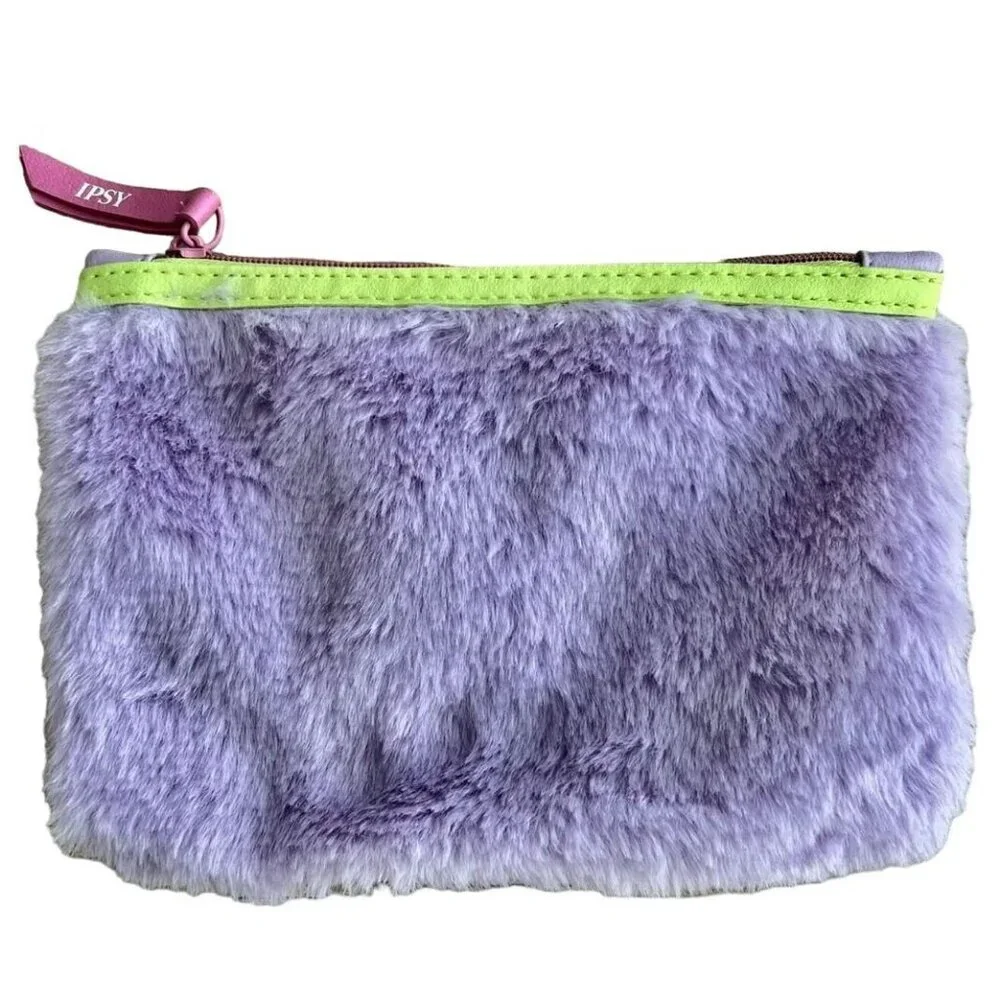Ipsy Glam Bag January 2023 Coloro WGSN Digital Lavender Furry Empty Glambag